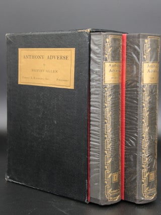Item #13605 Anthony Adverse [In Two Volumes with Slipcase, INSCRIBED]. Hervey ALLEN