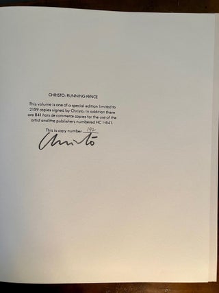 Running Fence: Sonoma and Marin Counties, California 1972-76 - SIGNED by Christo