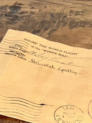 Wiley Post - Harold Gatty Signed Envelope from 1931 Record Breaking Round the World Flight in the Winnie Mae