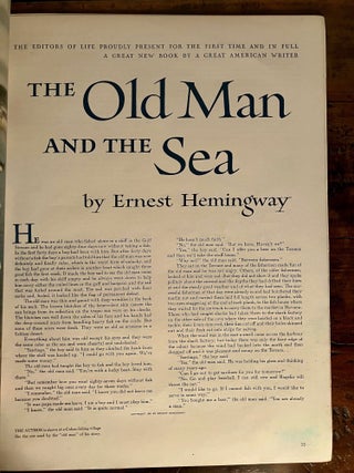 Life September 1, 1952 - First Publication The Old Man and the Sea