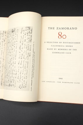 The Zamorano 80: A Selection of Distinguished California Books Made by Members of the Zamorano Club