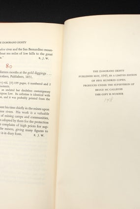 The Zamorano 80: A Selection of Distinguished California Books Made by Members of the Zamorano Club