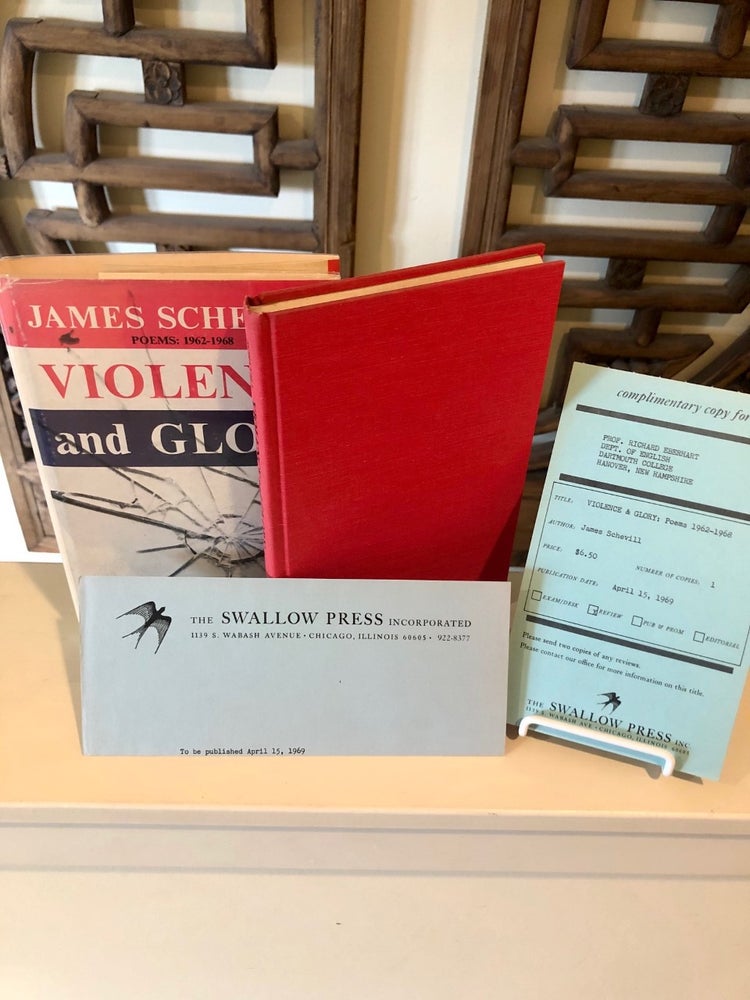 Item #1432 Violence and Glory: Poems 1962 - 1968 Richard Eberhart's Copy. James SCHEVILL.