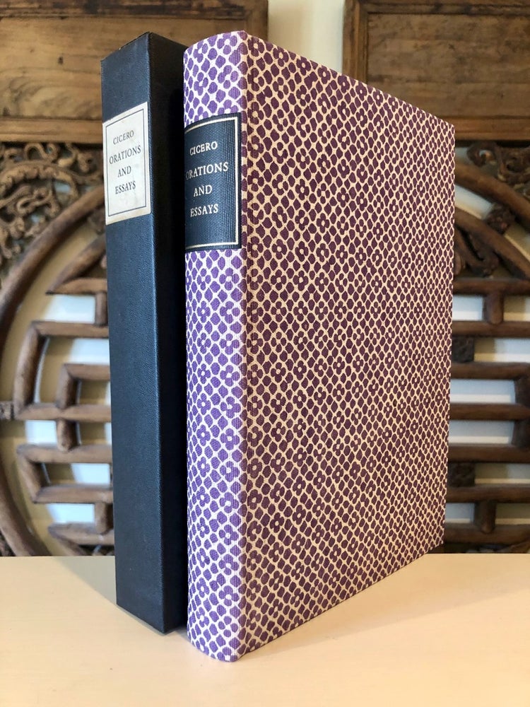 Item #1451 Orations and Essays with An Introduction by Reginald H. Barrow and Illustrations by Salvatore Fiume. CICERO.
