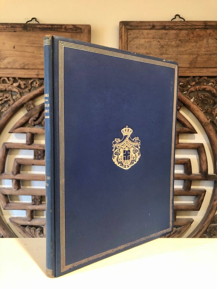 Item #1486 Inscribed to the King of Italy w/House of Savoy Crest: Memoirs of the American Academy in Rome; Volume XI. ROYAL BINDING.