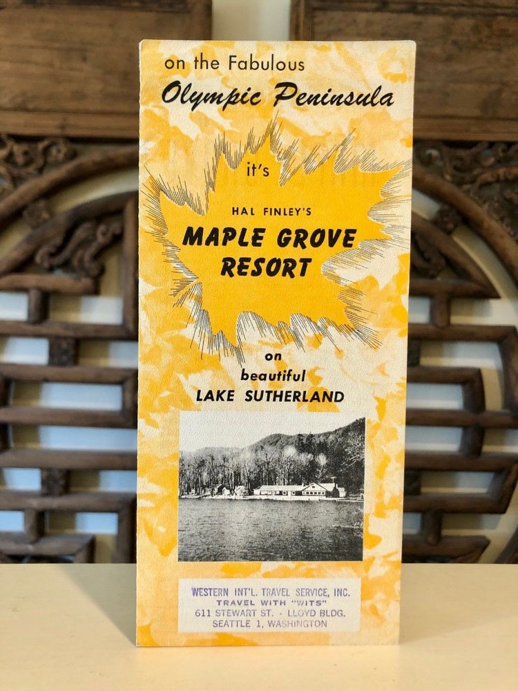 Item #1848 Hal Finley's Maple Grove Resort on Beautiful Lake Sutherland. WASHINGTON STATE -- Olympic Peninsula.