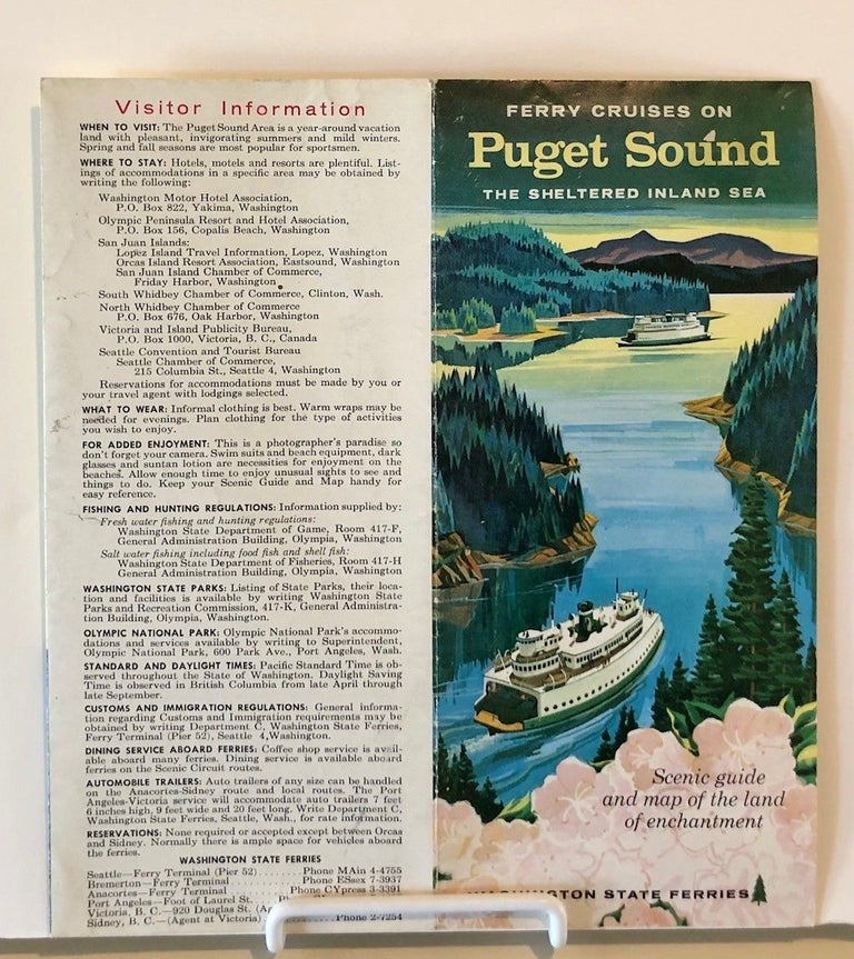 Item #1850 Ferry Cruises on Puget Sound The Sheltered Inland Sea. WASHINGTON STATE -- Ferry System.