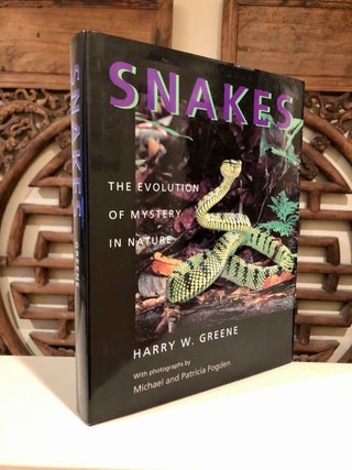 Item #2045 Snakes The Evolution of Mystery in Nature; With Photographs by Michael and Patricia...