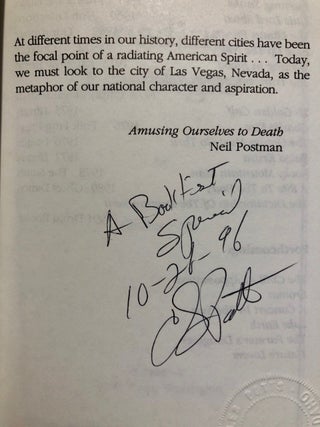 Item #2142 Loading Las Vegas -- SIGNED copy. Charles POTTS
