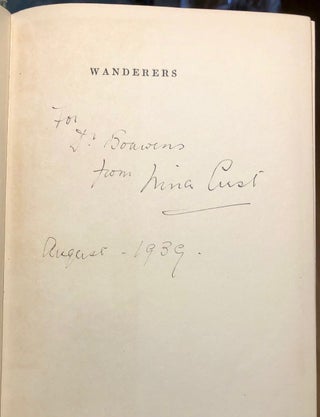 Wanderers: Episodes from the Travels of Lady Emmeline Stuart-Wortley and Her Daughter Victoria 1849-1855 -- INSCRIBED copy; With a Preface by Sir Ronald Storss