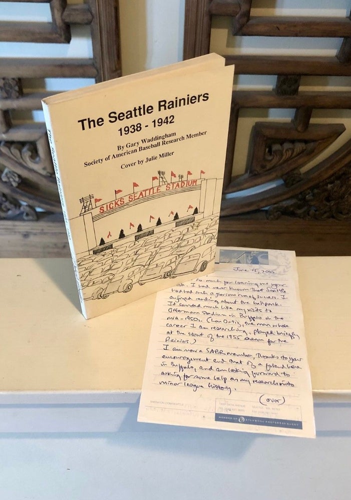 Item #2209 The Seattle Rainiers 1938 - 1942 INCLUDES Letter from Baseball Historian. Gary WADDINGHAM.