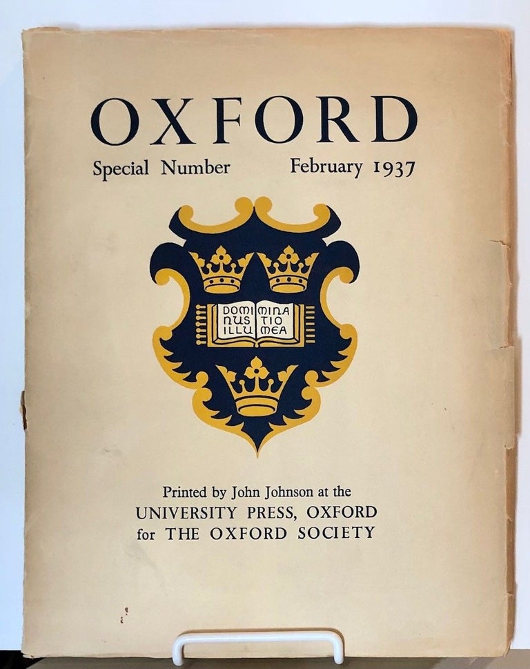 Item #2226 Oxford Special Number February 1937. LORD HALIFAX, Julian HUXLEY.
