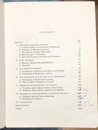 Moravia's History Reconsidered A Reinterpretation of Medieval Sources - AUTHOR'S copy