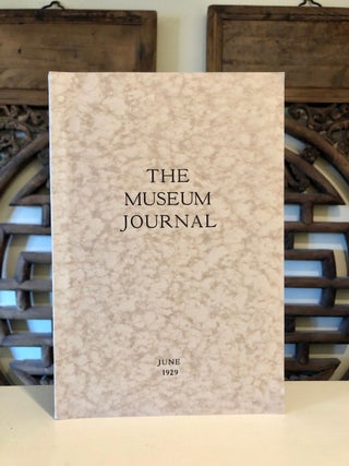 The Museum Journal Vol. XX No. 2; June 1929