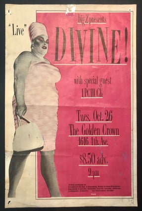 Item #3428 Original Large-Format Poster for DIVINE Live! with Special Guest Upchuck, Seattle...