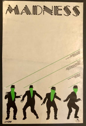 Item #3436 Poster for British Ska Band Madness -- Large Format, Offset Printing, Seattle....