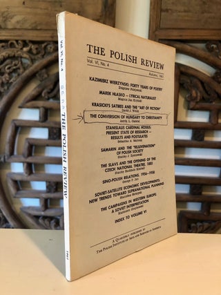 Item #3466 The Polish Review Vol. VI, No. 4 Autumn, 1961 -- Imre Boba's Copy. Astrik GABRIEL,...