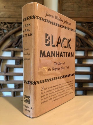 Item #3491 Black Manhattan. James Weldon JOHNSON