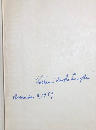Item #3569 The Making of a Southerner -- SIGNED by Lumpkin. Katharine DU PRE LUMPKIN