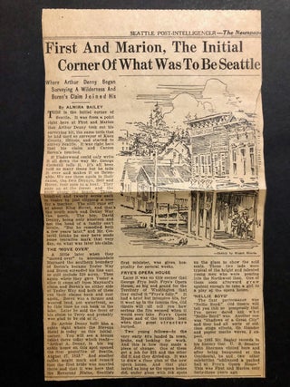 Seattle Her Faults and Her Virtues - WITH Bailey Article Laid In
