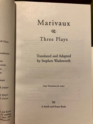 Marivaux Three Plays