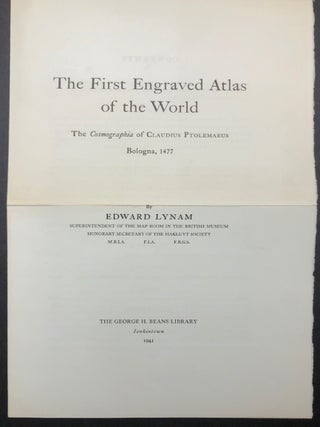 The First Engraved Atlas of the World - The Cosmographia of Claudius Ptolemaeus published in Bologna, 1477 - LIMITED EDITION