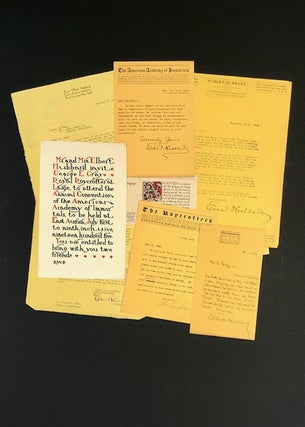 Item #4796 A Collection of Roycroft Shop & Roycrofters Catalogs, Keepsakes, Autograph Letters...