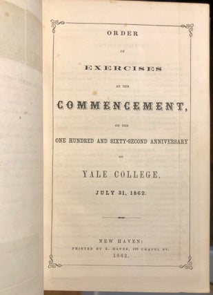 Yalensia Volume 2 [Yale College 1862 ephemera and student Literary Magazine]