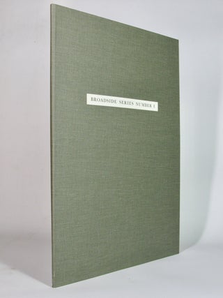 Item #4841 Levertov's Copy: Broadside Series Number 1: One Poem by Ten Modern Poets Chosen by Lee...