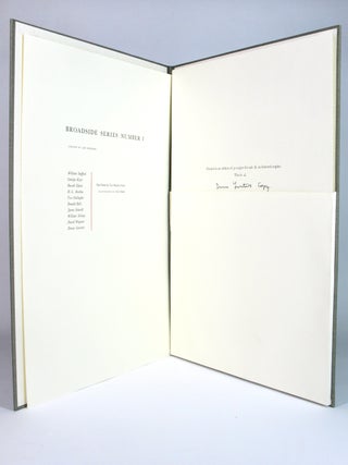 Levertov's Copy: Broadside Series Number 1: One Poem by Ten Modern Poets Chosen by Lee Engdahl