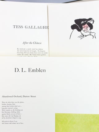 Levertov's Copy: Broadside Series Number 1: One Poem by Ten Modern Poets Chosen by Lee Engdahl