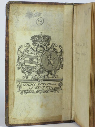 Histoire de Theodose Le Grand Pour Monseigneur Le Dauphin [Jemima Duchess of Kent 1712 armorial bookplate]