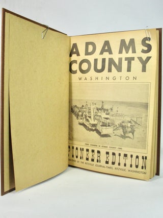 Item #4916 Adams County Washington Pioneer Edition. Bruce A. WILSON