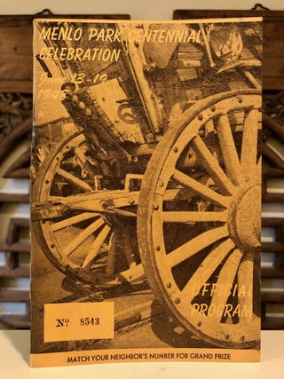 Item #5013 Menlo Park Centennial Celebration June 13-19, 1948 Official Program. California