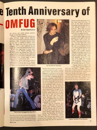 NY Rocker Back with a Bullet! March 1984 [New York Rocker]