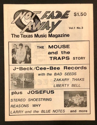 Item #5081 Not Fade Away The Texas Music Magazine Vol. 1 No. 3. Doug HANNERS