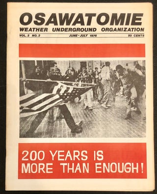 Item #5098 Osawatomie Vol. 2. No. 2 June-July 1976. Weather Underground Organization