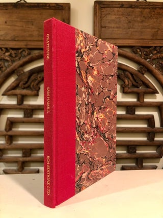 Item #5116 Gratitude - Poems by Sam Hamill SIGNED, Limited Edition. Sam HAMILL