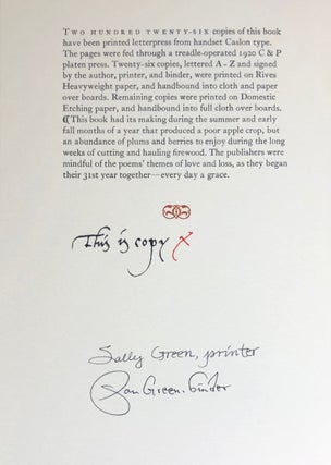 The Purpose of a Chair [One of 26 Signed Copies]