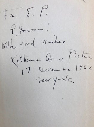 Item #515 The Days Before -- INSCRIBED copy. Katherine Anne PORTER