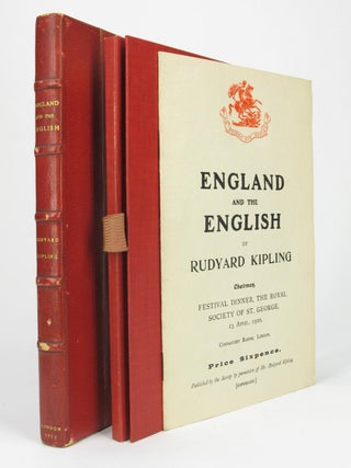 Item #5201 England and the English. Rudyard KIPLING