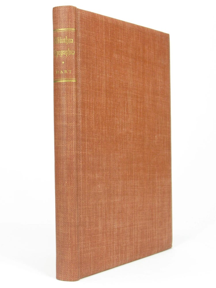 Item #5210 Bibliotheca Typographica In usum eorum qui Libros amant: A List of Books About Books. Horace HART.