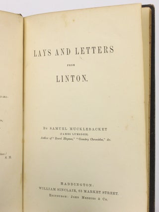 Lays and Letters from Linton (with Autograph Letter on Promotional Flyer)