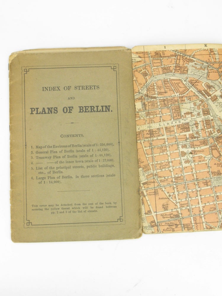 Item #5233 Index of Streets and Plans of Berlin [Plan of Berlin]. Karl BAEDEKER, Cartography - Germany.