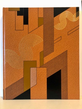 Item #5347 Blank Journal Bound in Elaborate Binding with Paul Legrain Moderne Design. Fine...