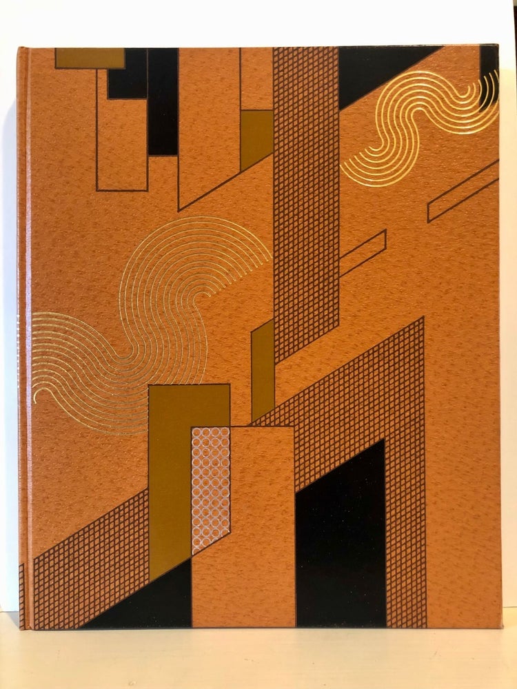 Item #5347 Blank Journal Bound in Elaborate Binding with Paul Legrain Moderne Design. Fine Binding, Paul Valery.