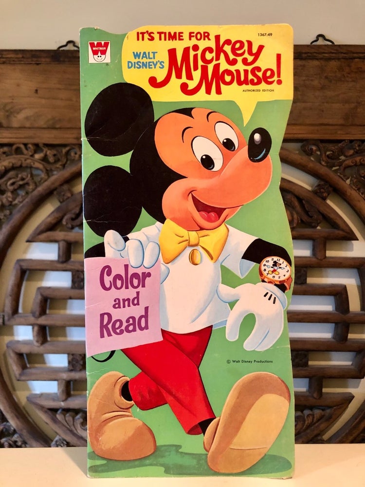 Item #5373 Walt Disney's Mickey Mouse Color and Read. CHILDREN'S BOOKS - Walt Disney.