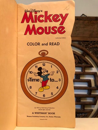 Walt Disney's Mickey Mouse Color and Read