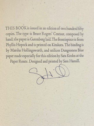 Portfolio of Three Small Press Publications that Won the 1983 Washington State Governor's Art Award for Small Presses: ASHES (Philip Levine/Graywolf Press), REQUIEM (Sam Hamill/Copper Canyon Press) PURELY VISIBLE (Beth Bentley/Sea Pen Press & Paper Mill)