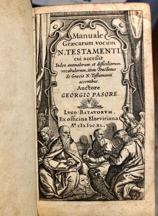 Manuale Graecarum Vocum N. Testamenti, cui accesit index anomalorum et difficiliorum vocabularum, item Tractatus de Graecis N. Testamenti ....